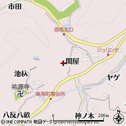 愛知県豊田市幸海町関屋16周辺の地図