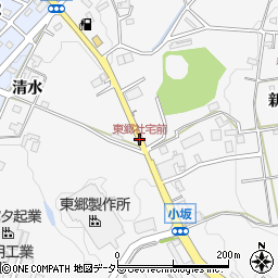 東郷社宅前周辺の地図