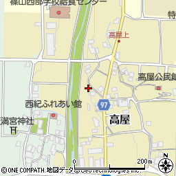 兵庫県丹波篠山市高屋267周辺の地図