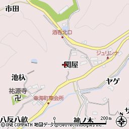 愛知県豊田市幸海町関屋16-3周辺の地図