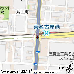 大江町周辺の地図