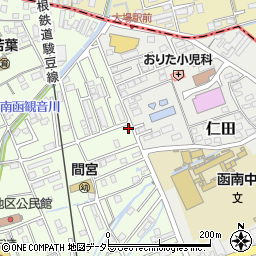 静岡県田方郡函南町間宮875-34周辺の地図