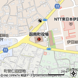 静岡県田方郡函南町周辺の地図