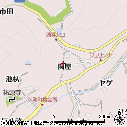 愛知県豊田市幸海町関屋15周辺の地図