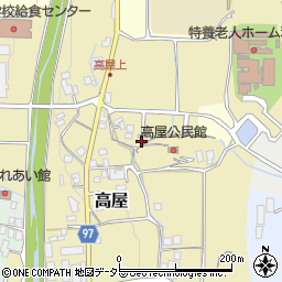 兵庫県丹波篠山市高屋20-12周辺の地図