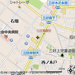 ガスト西加茂三好店周辺の地図