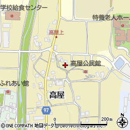 兵庫県丹波篠山市高屋19周辺の地図