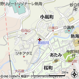 静岡県熱海市小嵐町6-4周辺の地図