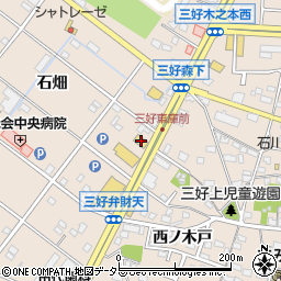 ガスト西加茂三好店周辺の地図