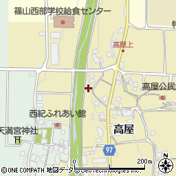 兵庫県丹波篠山市高屋292周辺の地図