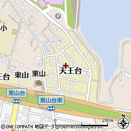 愛知県みよし市天王台周辺の地図