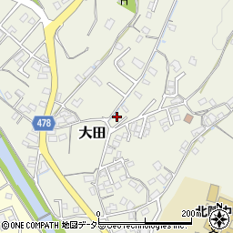 岡山県津山市大田717周辺の地図