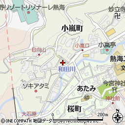 静岡県熱海市小嵐町6周辺の地図