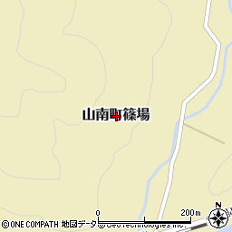 兵庫県丹波市山南町篠場周辺の地図