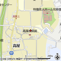 兵庫県丹波篠山市高屋44-13周辺の地図