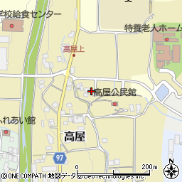 兵庫県丹波篠山市高屋20周辺の地図