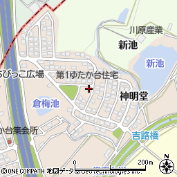 愛知県豊田市千足町神明堂周辺の地図
