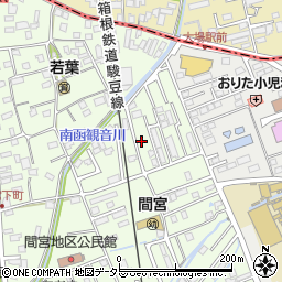 静岡県田方郡函南町間宮877-9周辺の地図