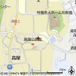 兵庫県丹波篠山市高屋44周辺の地図