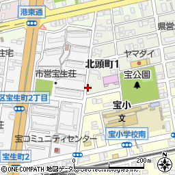 愛知県名古屋市南区北頭町1丁目8周辺の地図