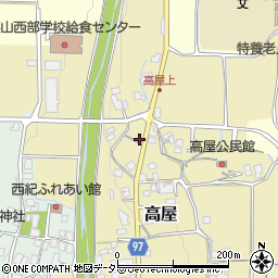 兵庫県丹波篠山市高屋282周辺の地図