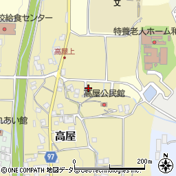 兵庫県丹波篠山市高屋20-8周辺の地図