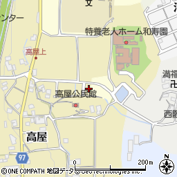 兵庫県丹波篠山市高屋44-7周辺の地図