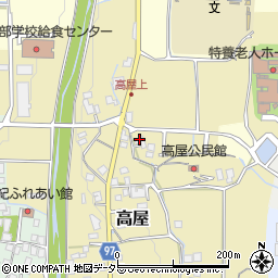 兵庫県丹波篠山市高屋17周辺の地図