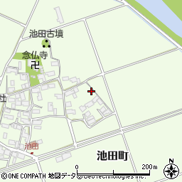 滋賀県東近江市池田町周辺の地図