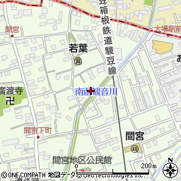 静岡県田方郡函南町間宮28-1周辺の地図