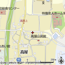 兵庫県丹波篠山市高屋20-6周辺の地図