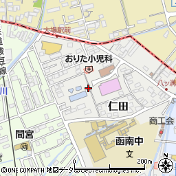 静岡県田方郡函南町仁田20-2周辺の地図