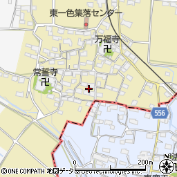三重県いなべ市員弁町東一色524周辺の地図