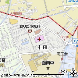 函南町体育館周辺の地図