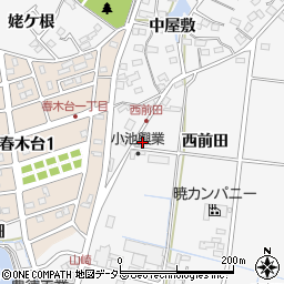 愛知県愛知郡東郷町春木西前田15周辺の地図
