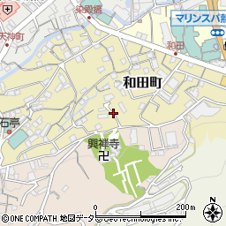静岡県熱海市和田町周辺の地図