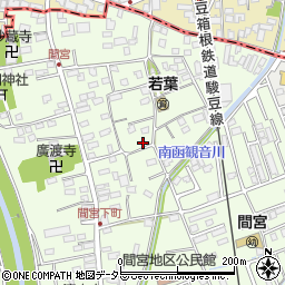 静岡県田方郡函南町間宮129周辺の地図