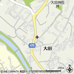 岡山県津山市大田750-1周辺の地図
