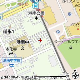中電名港社宅周辺の地図