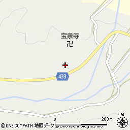 愛知県設楽町（北設楽郡）荒尾（宝ノ久保）周辺の地図