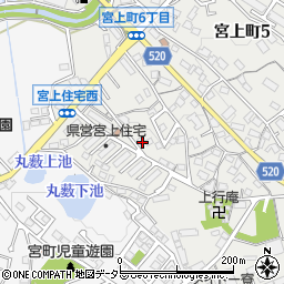 県営宮上住宅周辺の地図
