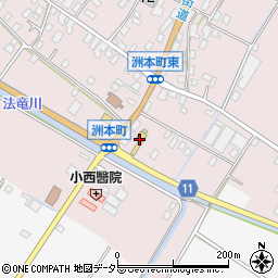 滋賀日産自動車守山洲本店周辺の地図