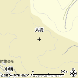 愛知県豊田市上佐切町大堤周辺の地図