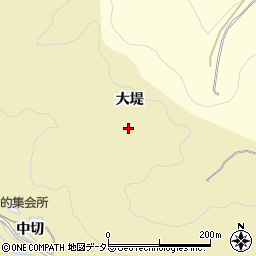 愛知県豊田市上佐切町（大堤）周辺の地図