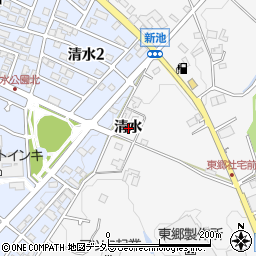 愛知県愛知郡東郷町春木清水周辺の地図