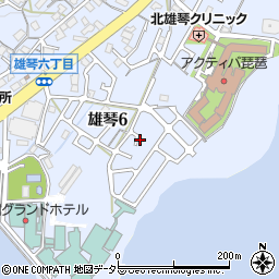 滋賀県大津市雄琴6丁目20周辺の地図