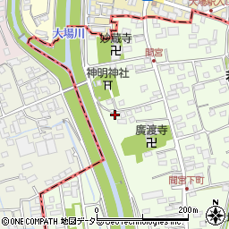 静岡県田方郡函南町間宮97-10周辺の地図