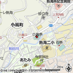 料亭旅館 熱海 小嵐亭 『日本料理 行庵』周辺の地図