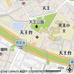 愛知県みよし市天王台6周辺の地図