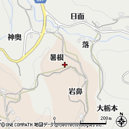 愛知県豊田市桑原田町暑根周辺の地図